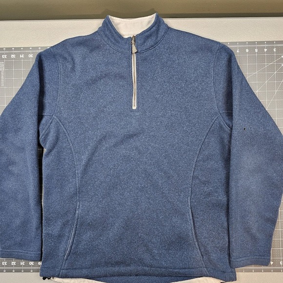 Peter Millar Performance Shirt Mens Large Perth 1/4 Zip Golf Preppy Athliesure - Picture 1 of 11